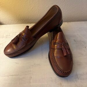 Allen Edmonds Maxfield Tassel Loafers — Brown Leather — Size 12B